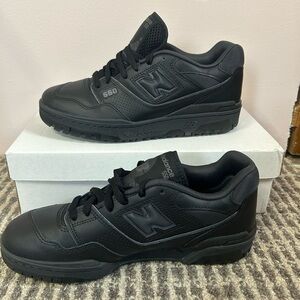 New Balance 550 Triple Black Basketball shoes- Men’s size 8 - NWT